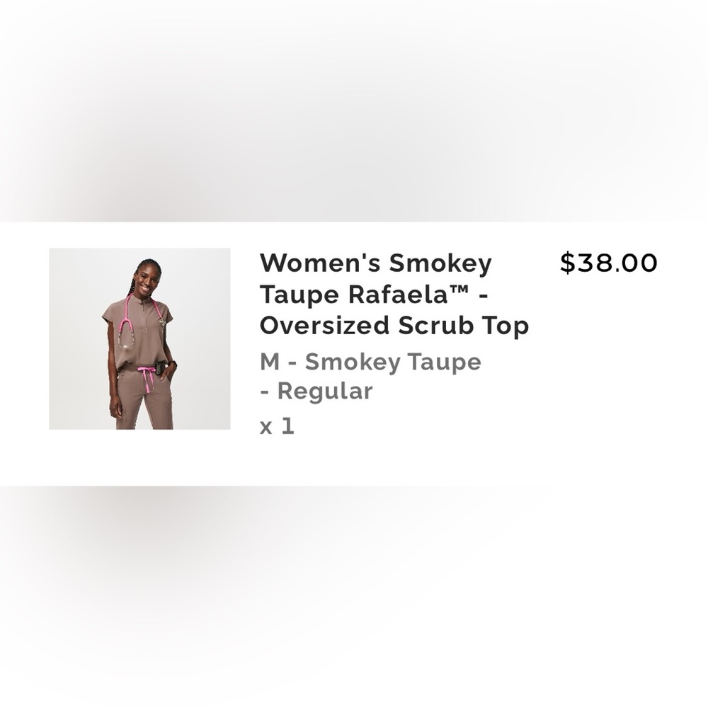 FIGS Rafaela Top (Smokey Taupe)